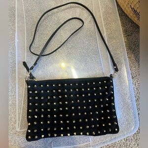 TOPSHOP studded leather crossbody